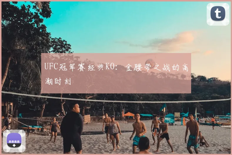 UFC冠军赛经典KO：金腰带之战的高潮时刻